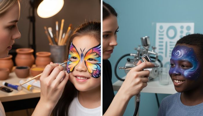 Airbrush Face Painting vs Brush: Which Technique is Best for Your Business in 2026?