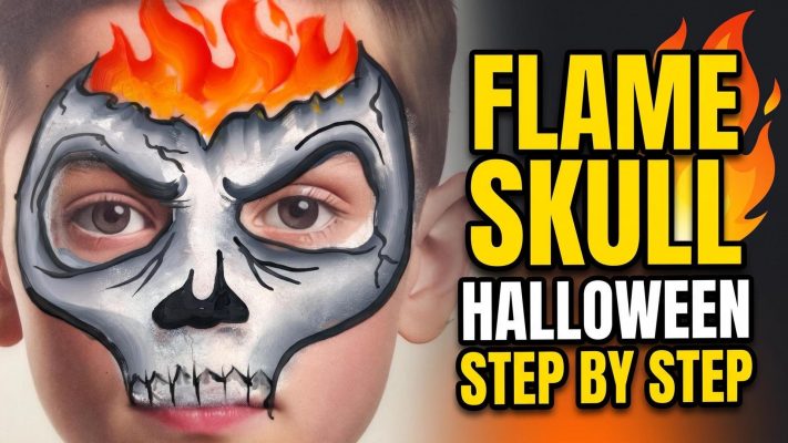 Flame Face Paint Tutorial