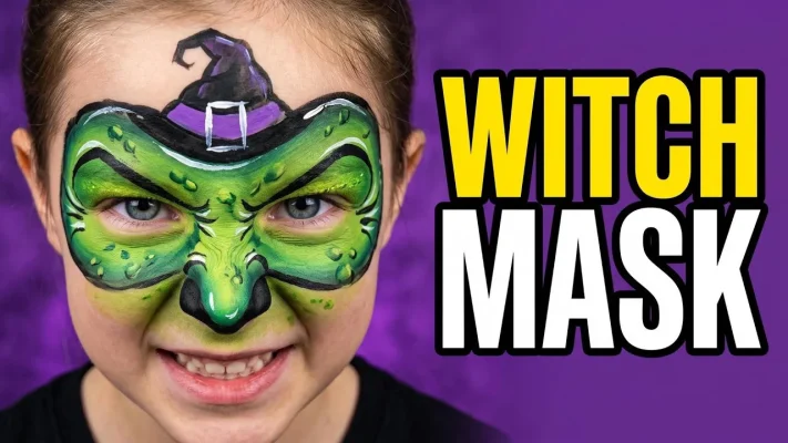 witch face paint halloween