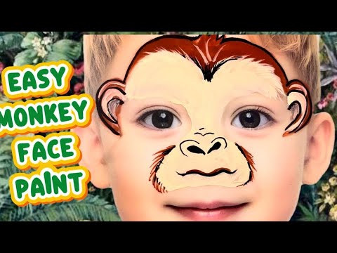 monkey face painting tutorial